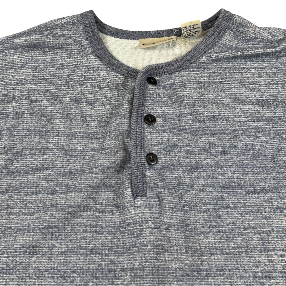 Vintage Fieldmaster Henley Striped Pullover Long Sleeves Gorpcore Blue Men’s L
